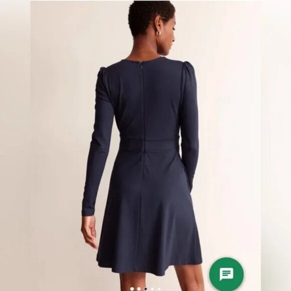 Boden Sabrina Ponte Dress in Navy Size 2 - Picture 3 of 7